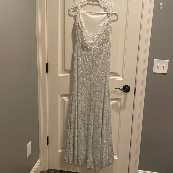 Hello Molly White Sequin Formal Dress - Picture 4 of 5